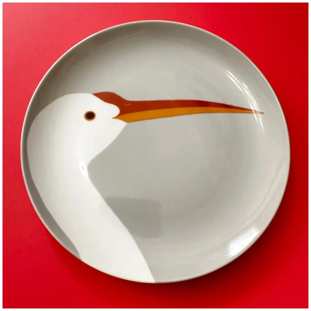 1977 Fitz and Floyd Birds of a Feather three plate set - Picture 3 of 7